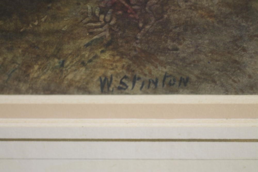 WALTER STINTON - Two Cock Pheasants and a Hen at the edge of a wood Image