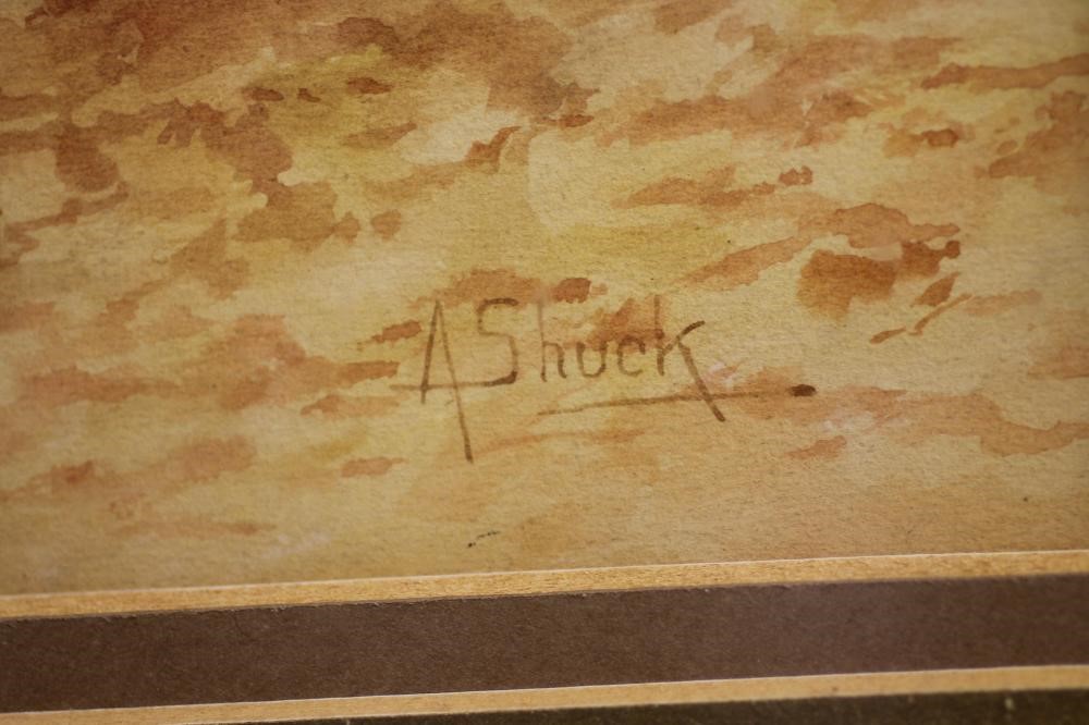 ALBERT SHUCK - Still Life of two peaches Image