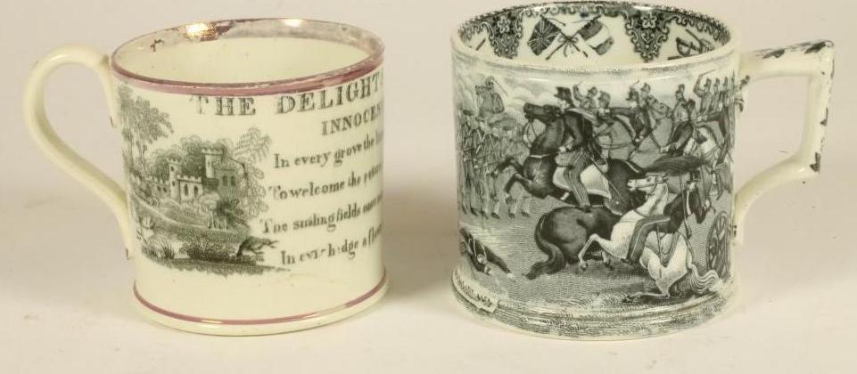 A CHILD'S STAFFORDSHIRE PEARLWARE MUG Image