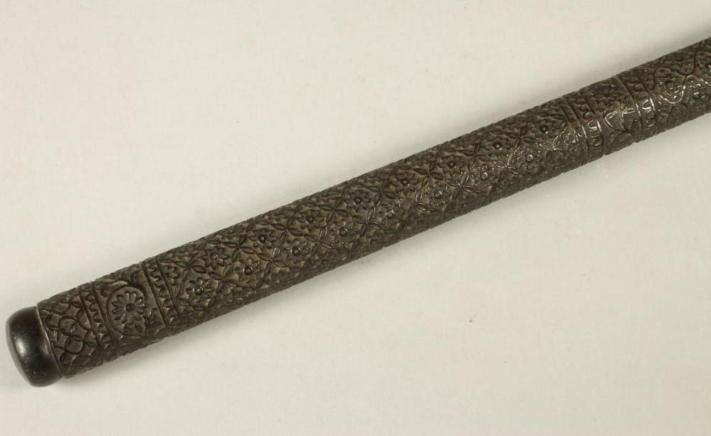 A BURMESE EBONY WALKING CANE Image