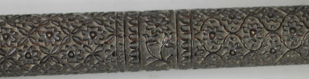 A BURMESE EBONY WALKING CANE Image