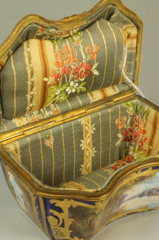 A FRENCH EARTHENWARE CASKET Image