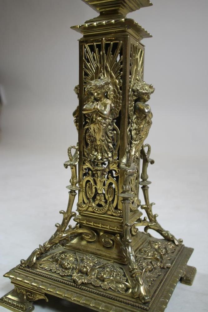 A LATE VICTORIAN BRASS STAND Image