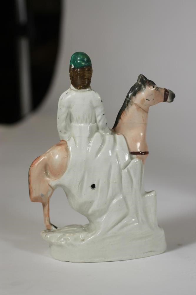 A STAFFORDSHIRE FLATBACK SPILL VASE Image