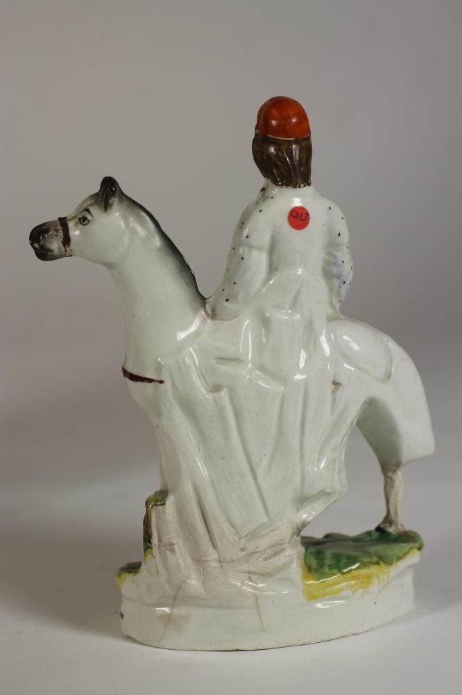 A STAFFORDSHIRE FLATBACK SPILL VASE Image