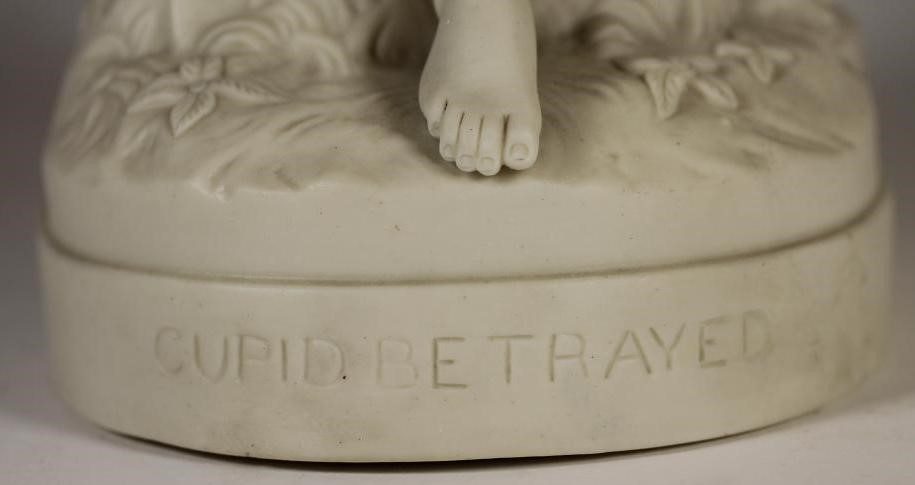 "CUPID BETRAYED" - a Victorian parian figure group Image