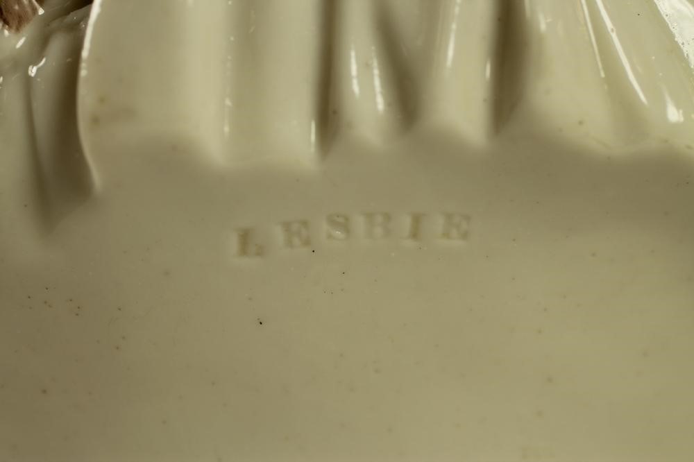 A VICTORIAN TINTED AND GLAZED PARIAN BUST Image