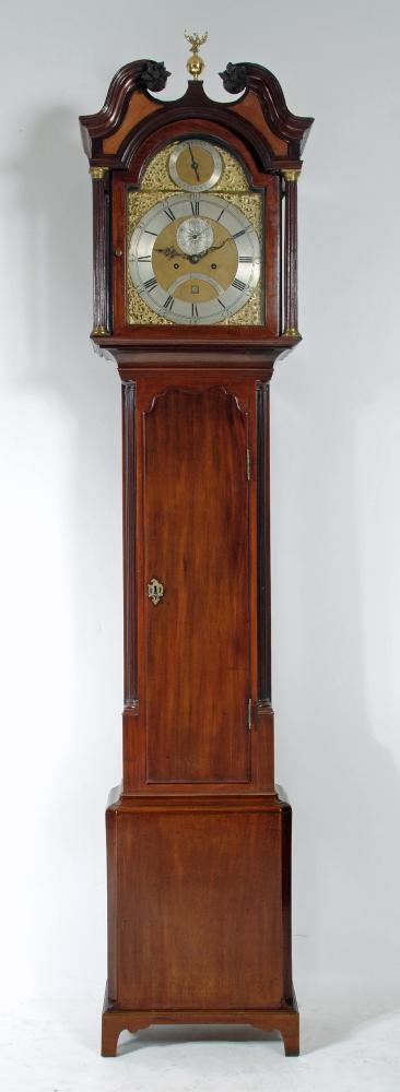 A MAHOGANY LONGCASE CLOCK by William Nicholson Image