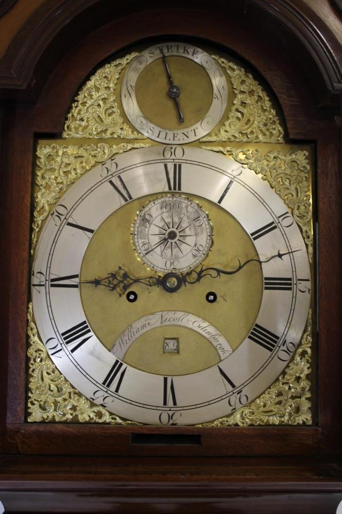 A MAHOGANY LONGCASE CLOCK by William Nicholson Image