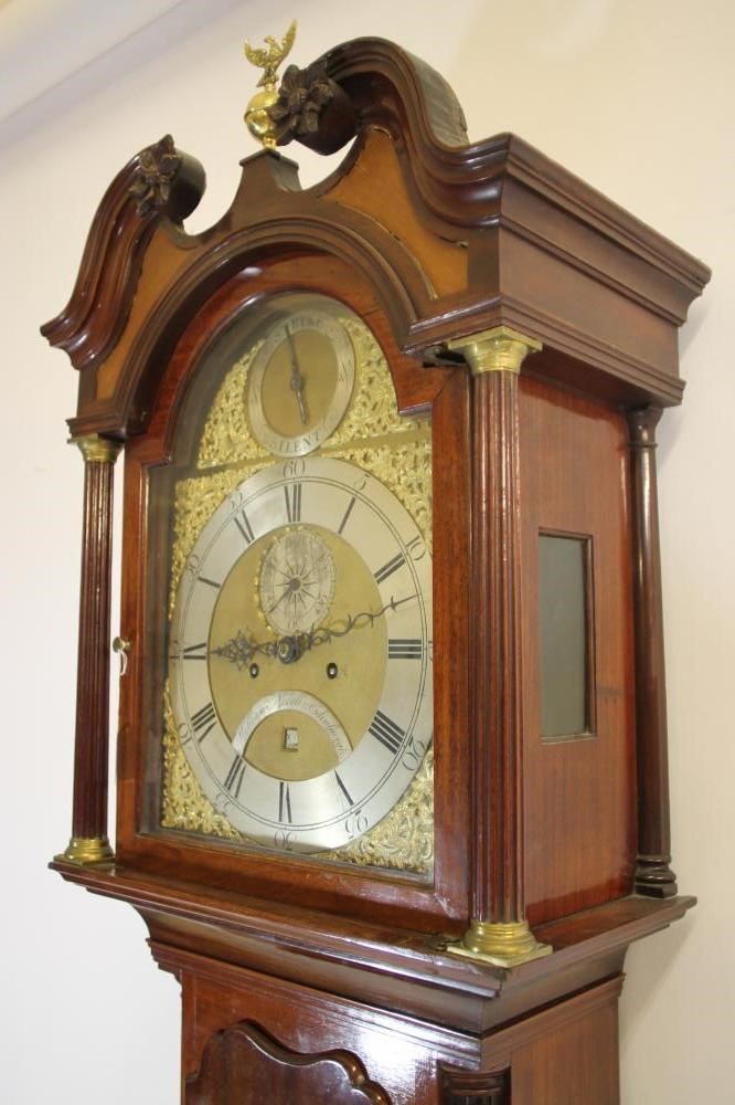 A MAHOGANY LONGCASE CLOCK by William Nicholson Image