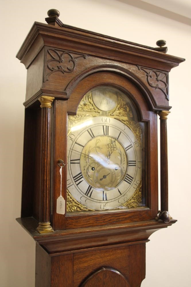 AN OAK LONGCASE CLOCK by William Elliot of Whitby Image