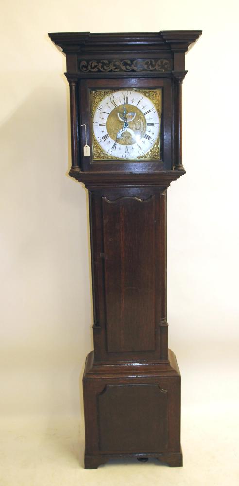 AN OAK LONGCASE CLOCK by William Lister Image