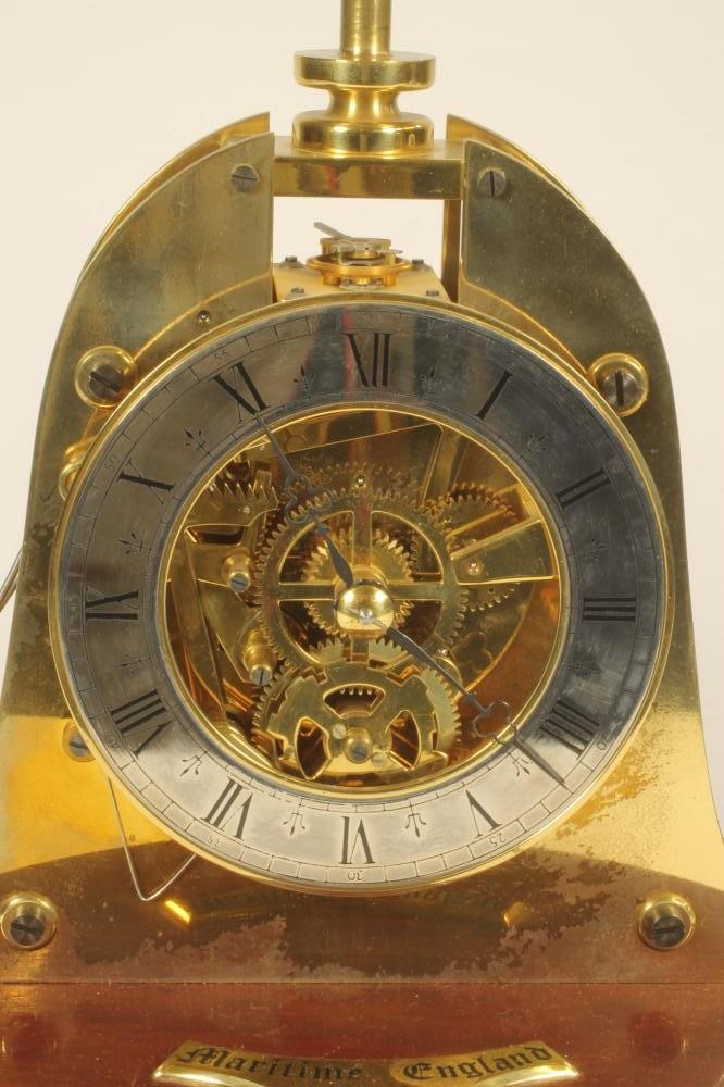 A BRASS "MARINER" CLOCK by Mappin & Webb Image