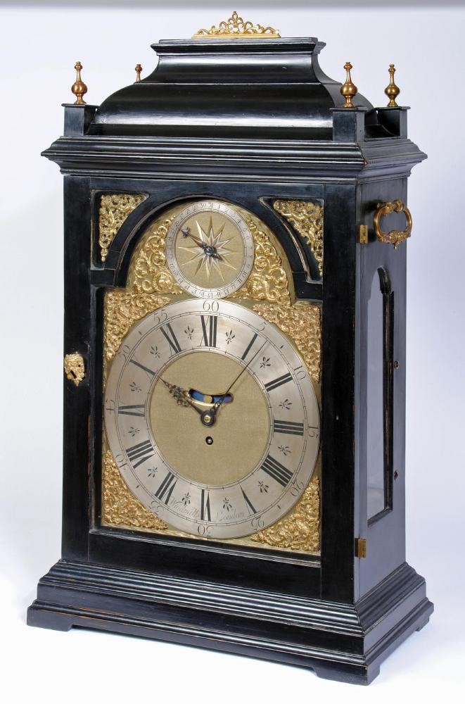 AN IMPRESSIVE EARLY GEORGIAN TABLE CLOCK by Joseph Windmills Image