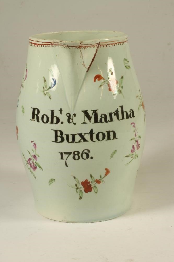 A DOCUMENTARY PEARLWARE JUG Image