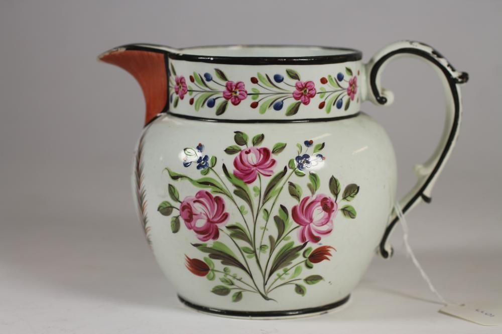 A DOCUMENTARY PEARLWARE JUG Image
