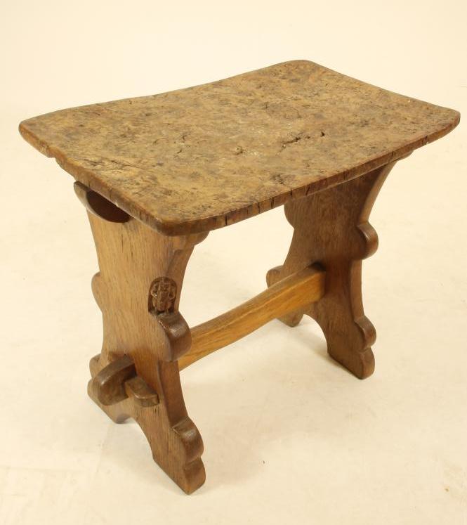 AN OAK STOOL BY THOMAS WHITAKER Image