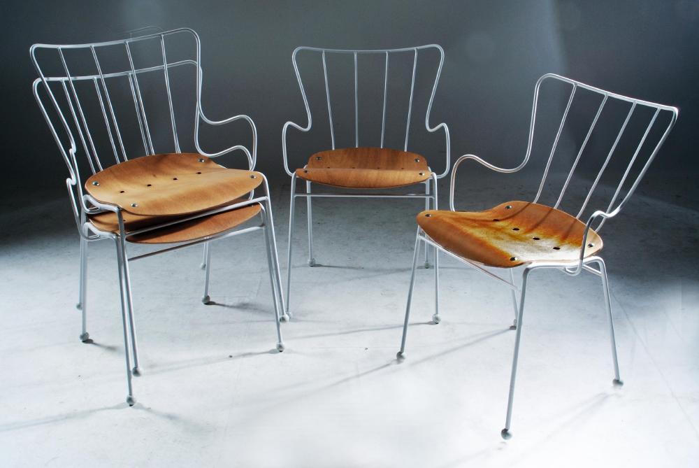 A SET OF FOUR ERNEST RACE "ANTELOPE" CHAIRS Image