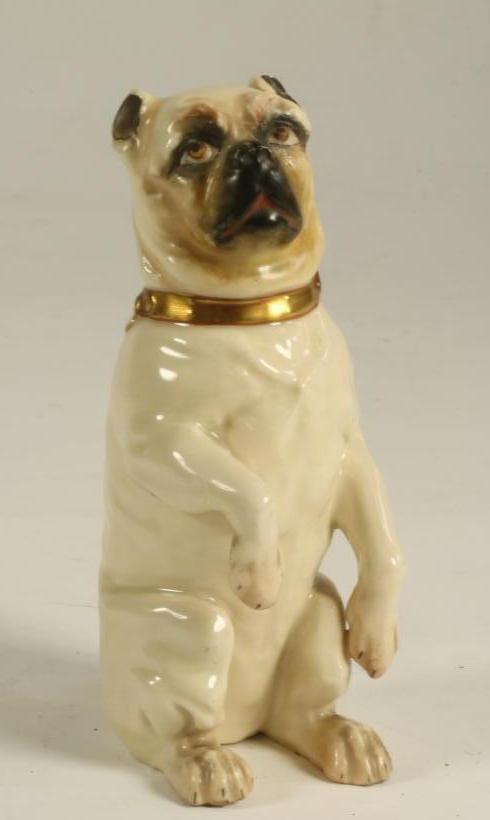 A GERMAN PORCELAIN PUG Image