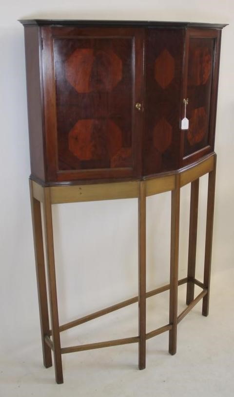 A LATE VICTORIAN MAHOGANY CABINET ON STAND Image
