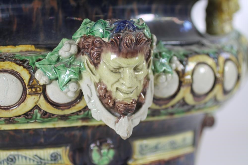 A CONTINENTAL MAJOLICA CISTERN Image