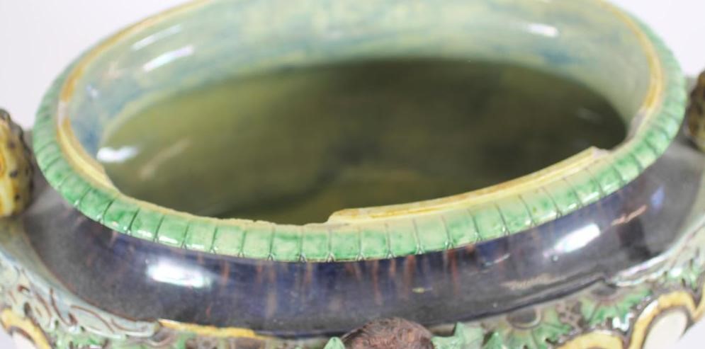 A CONTINENTAL MAJOLICA CISTERN Image