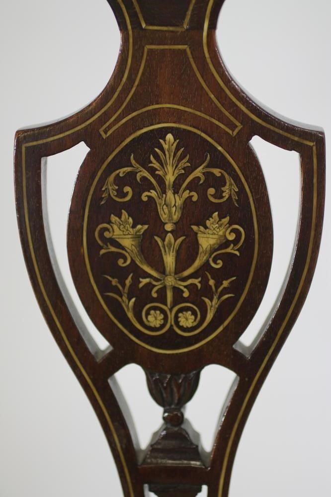 A LADY'S LATE VICTORIAN MAHOGANY ELBOW CHAIR upholstered in mustard dralon Image