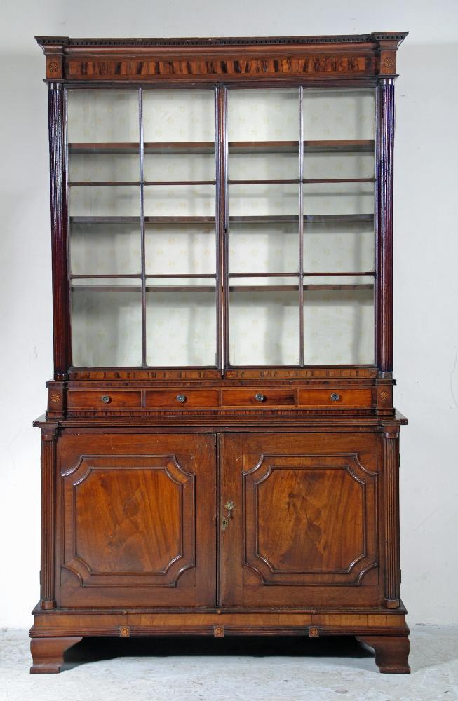 A MAHOGANY BOOKCASE Image