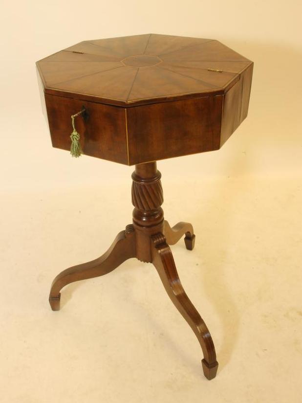 A GEORGIAN MAHOGANY WORK TABLE Image