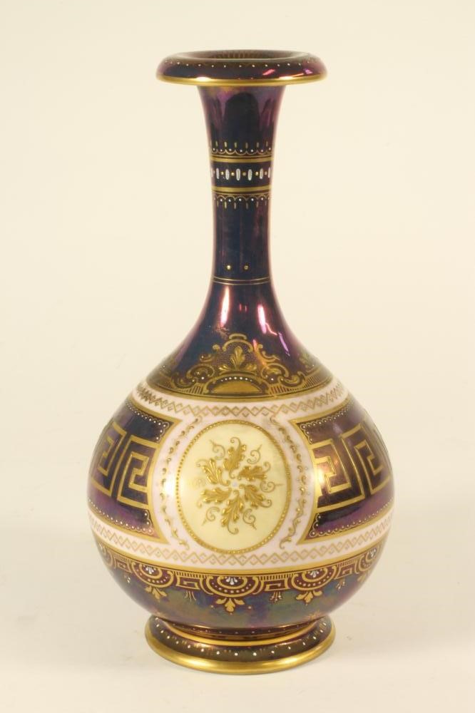 A "VIENNA" PORCELAIN BOTTLE VASE Image