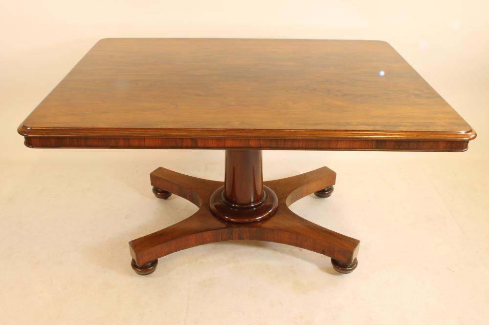 A WILLIAM IV ROSEWOOD BREAKFAST TABLE Image