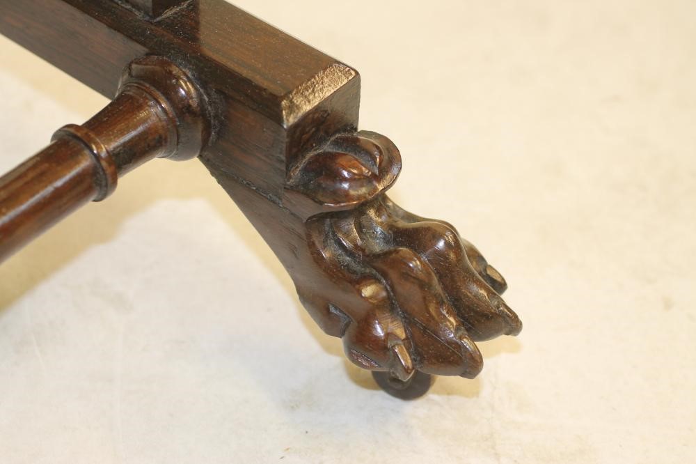 A ROSEWOOD WORK TABLE Image