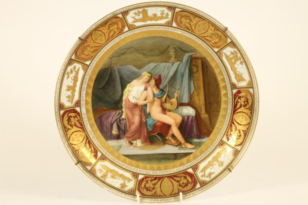A VIENNA PORCELAIN CHARGER Image