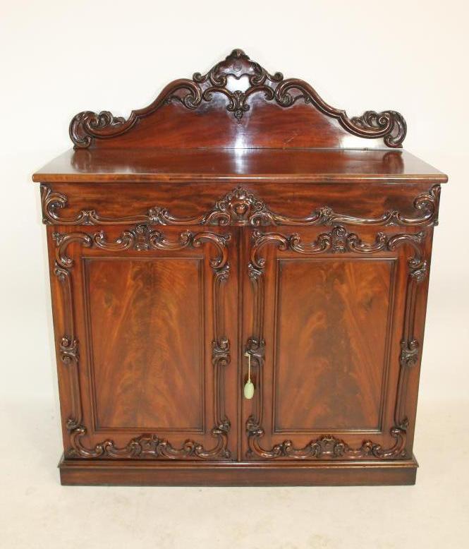 A MID VICTORIAN MAHOGANY CHIFFONIER Image