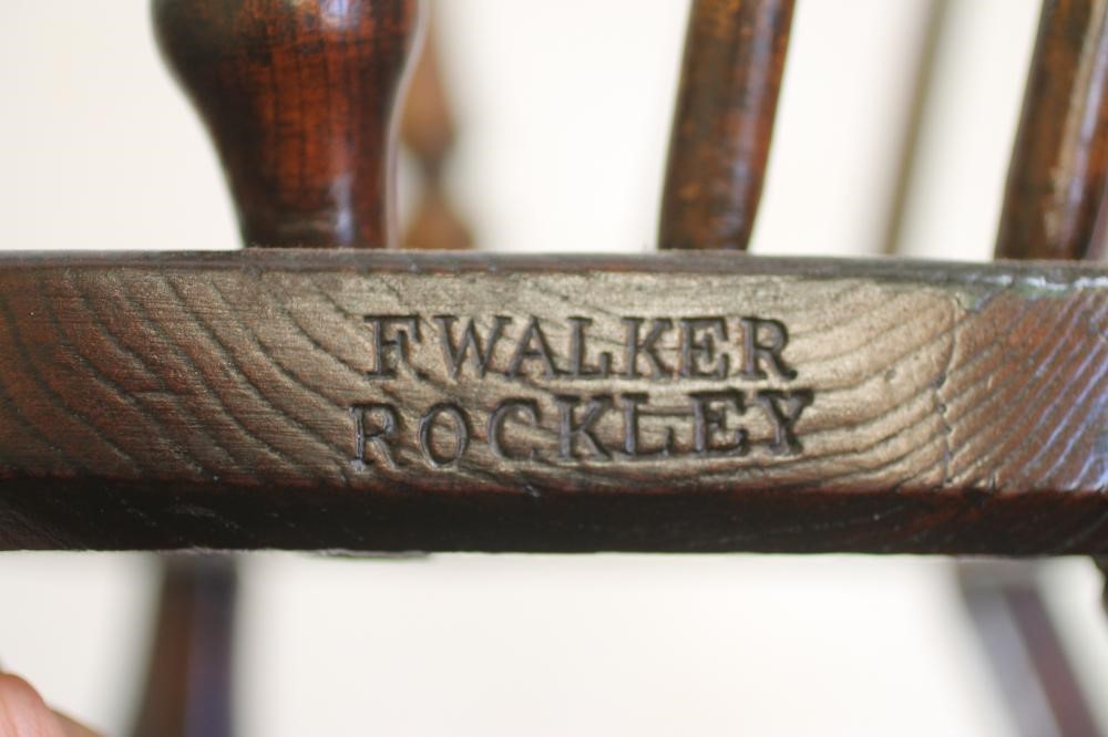 A CHILD'S ASH AND ELM WINDSOR ARMCHAIR by F. Walker Image