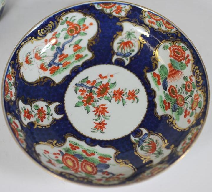 A FIRST PERIOD WORCESTER PORCELAIN COFFEE CUP AND SAUCER Image