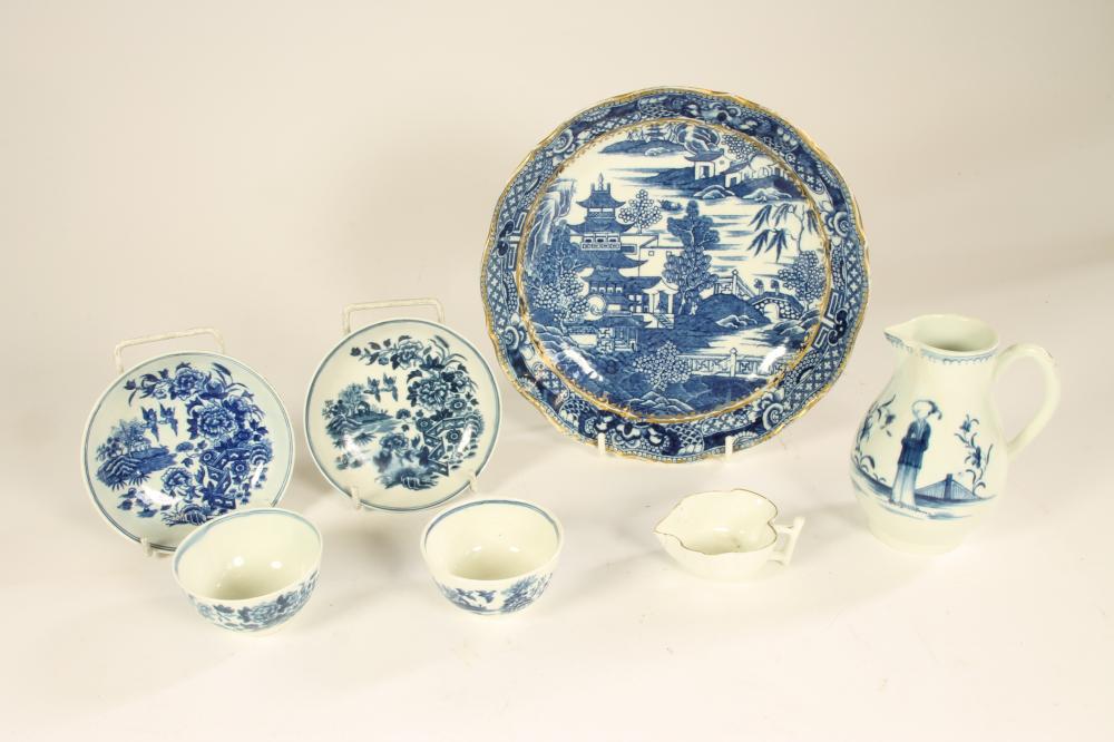 A FIRST PERIOD WORCESTER PORCELAIN SPARROW BEAK JUG Image