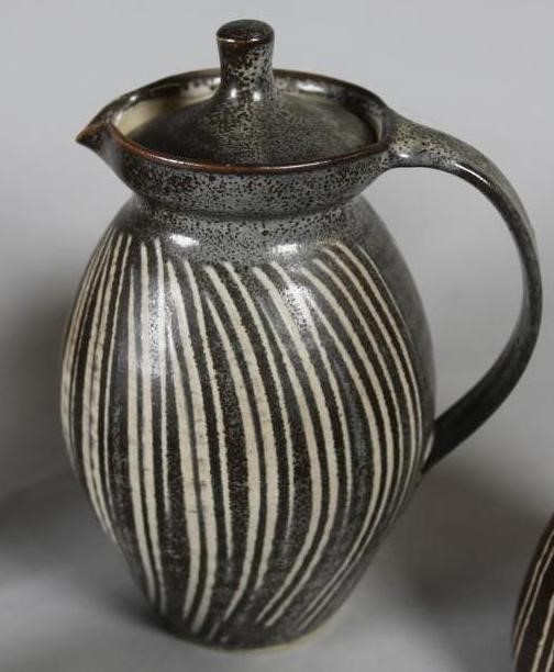 A MICHAEL LEACH "YELLAND" STUDIO COFFEE SERVICE Image