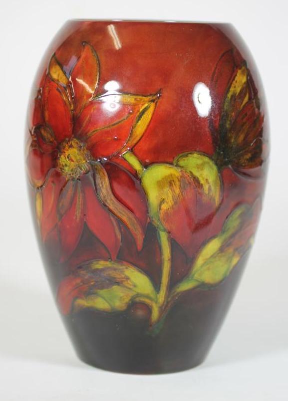 A MOORCROFT FLAMBE POTTERY VASE Image
