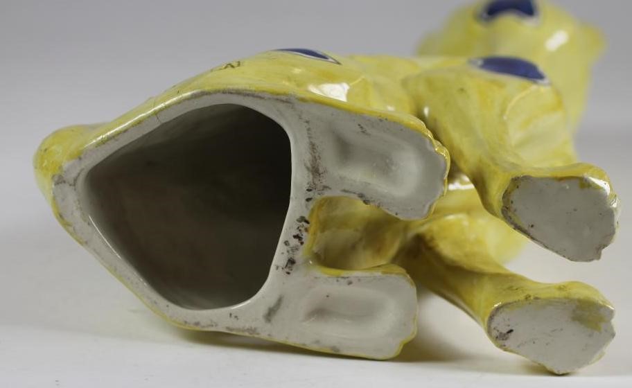 A MOSANIC STYLE EARTHENWARE CAT Image