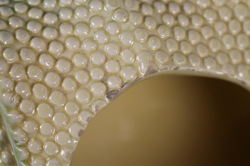 AN ARTS AND CRAFTS FAIENCE TOAD PLANTER Image