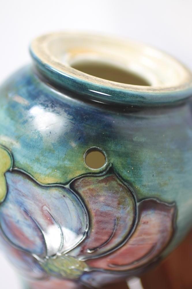 A MOORCROFT POTTERY SMALL LAMP BASE Image