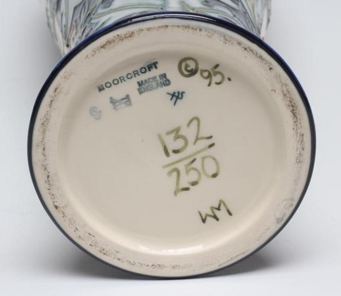 A MOORCROFT POTTERY TREE BARK THIEF PATTERN VASE Image