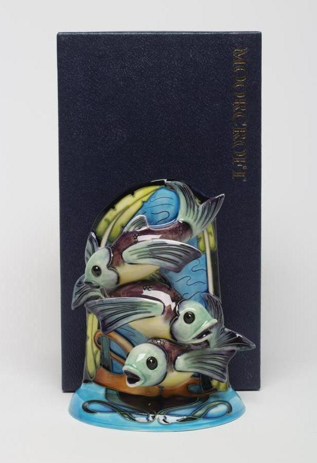 A MOORCROFT POTTERY SHEARWATER SCULPTURE Image