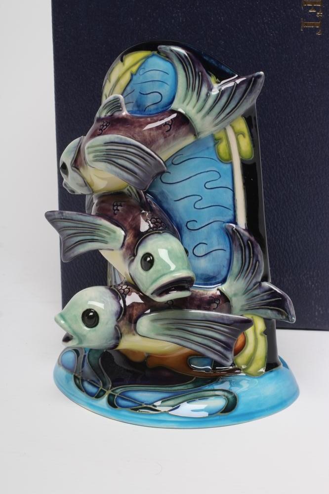 A MOORCROFT POTTERY SHEARWATER SCULPTURE Image