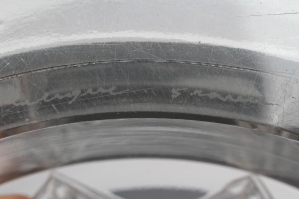 A LALIQUE CLEAR GLASS FOUR PIECE HORS D'OEUVRES SET Image