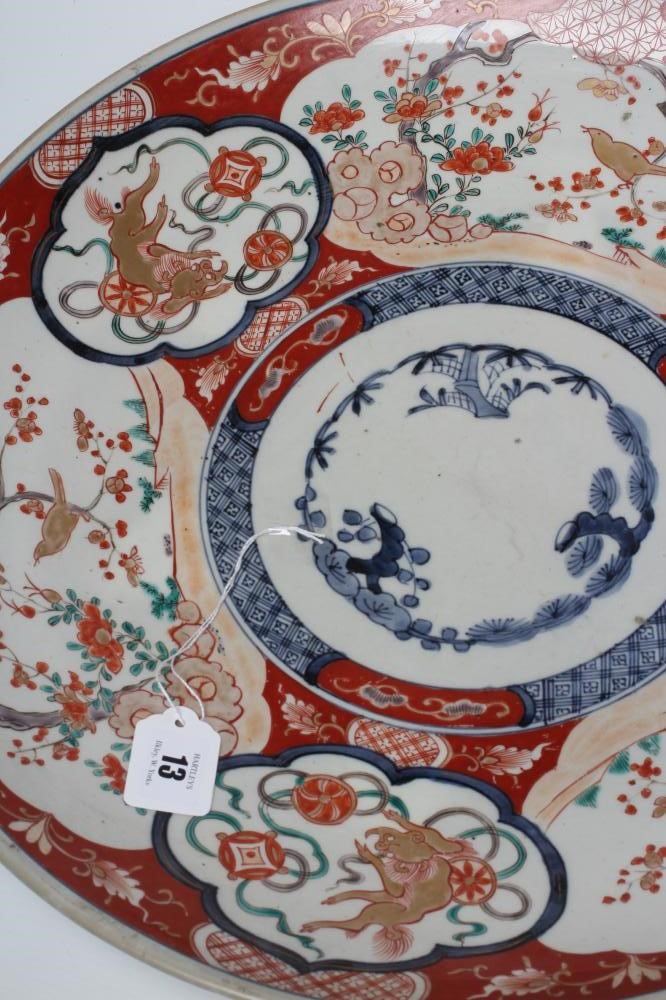 AN IMARI PORCELAIN CHARGER Image