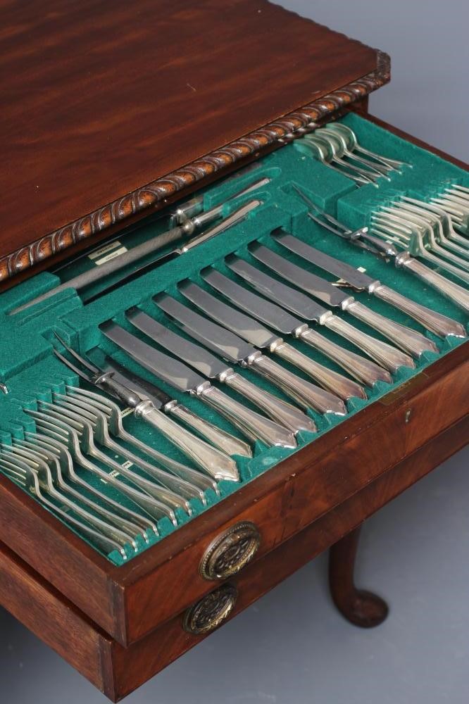 AN EPNS CHIPPENDALE PATTERN TABLE SERVICE for eight place settings Image