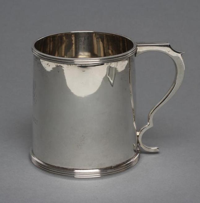 A SILVER CHRISTENING MUG Image