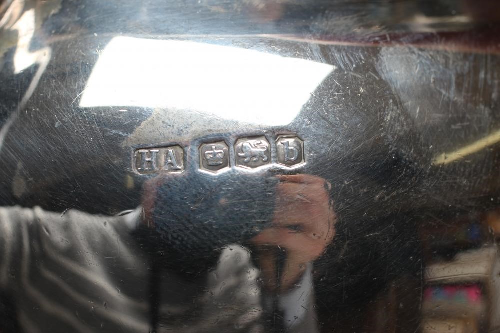 A SILVER BACHELOR'S TEAPOT AND SUGAR BASIN Image